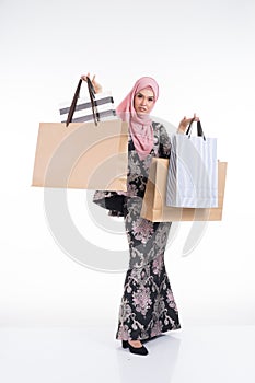 Muslimah fashion portrait concept