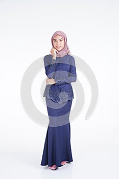 Muslimah fashion portrait concept