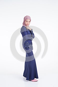 Muslimah fashion portrait concept