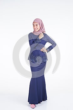 Muslimah fashion portrait concept