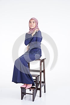 Muslimah fashion portrait concept