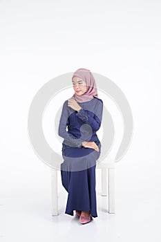 Muslimah fashion portrait concept