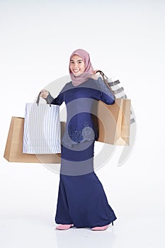 Muslimah fashion portrait concept