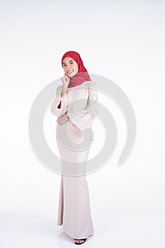 Muslimah fashion portrait concept