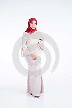 Muslimah fashion portrait concept