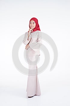 Muslimah fashion portrait concept