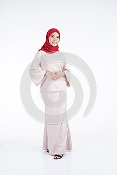 Muslimah fashion portrait concept