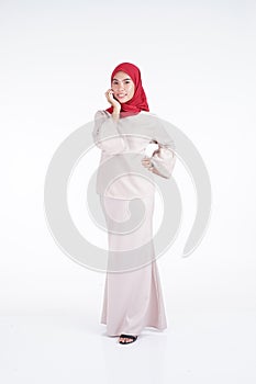 Muslimah fashion portrait concept