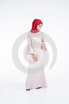 Muslimah fashion portrait concept