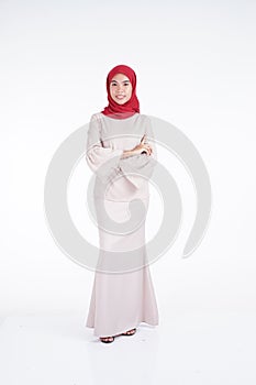 Muslimah fashion portrait concept