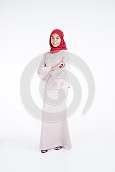 Muslimah fashion portrait concept