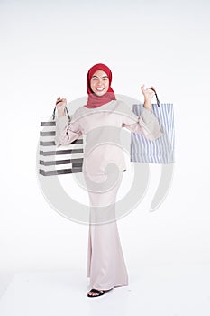 Muslimah fashion portrait concept