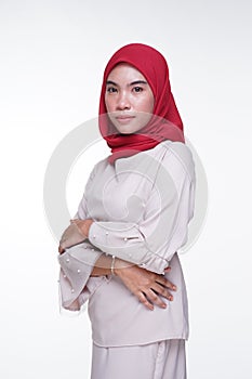 Muslimah fashion portrait concept