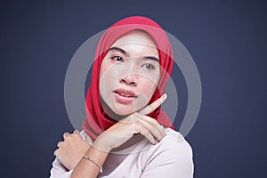 Muslimah fashion portrait concept