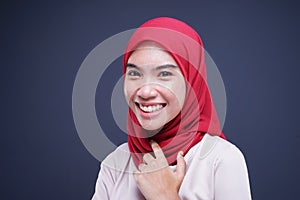 Muslimah fashion portrait concept