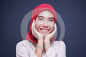 Muslimah fashion portrait concept