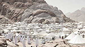 Muslims at Mount Arafah AI Generated Image