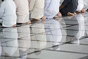 Muslims Praying in a Mosque, Islam Religion