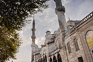 Muslin Blue Mosque Sultan Ahmet Cami in Istanbul, Turkey