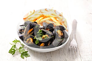 Mussel and french fries