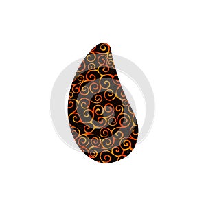 Mussel mollusc spiral pattern color silhouette aquatic animal