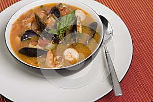 Mussel, Shrimp and Scallop Soup