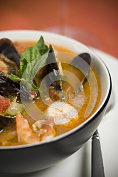 Mussel, Shrimp and Scallop Soup