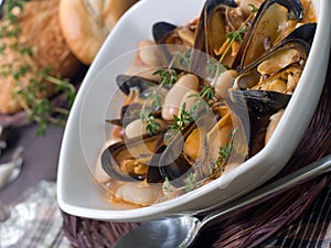 Mussel soup