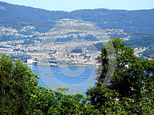 Mussel barges in Ria de Vigo