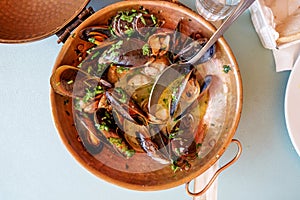 Mussels and clams traditional portuguese style