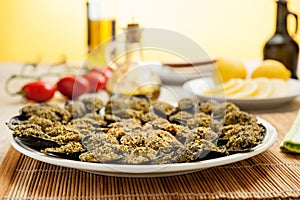 Mussels cooked in italin style