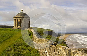 Mussenden Temple located on the Downhill Demesne in County Londonderry on the North Coast of Ireland.