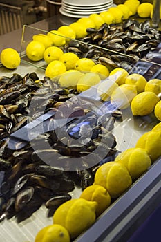 Mussles in the store