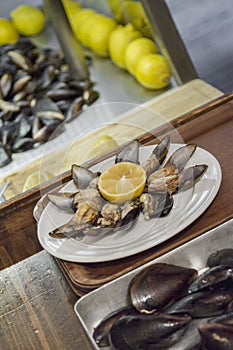 Mussles in the store