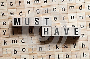 Must have word concept