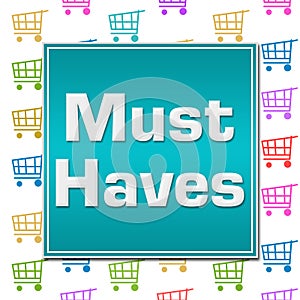 Must Haves Shopping Cart Background