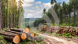 We must immediately carry out reforestation after cutting down forests, as millions of trees are felled every hour photo