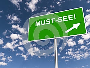Must see traffic sign