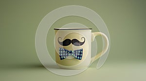 The Mustache and Bowtie Mug.AI generated image
