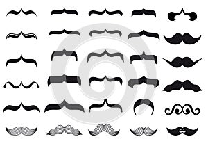Mustache designs, vector