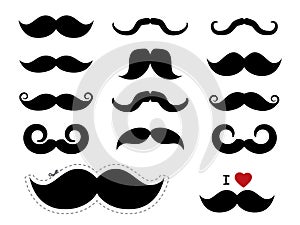 Mustache icons - Movember photo