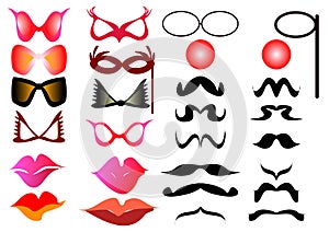 Mustache spectacles photo