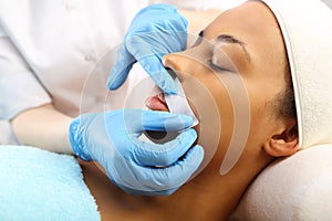 Mustache Wax depilation, beauty salon