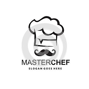 mustachioed chef icon