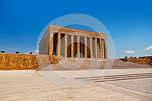 Mustafa Kemal Ataturk mausoleum in Ankara Turkey