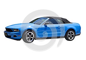 2014 Mustang Grabber Blue Convertible