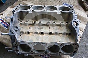 Mustang V8 engine block