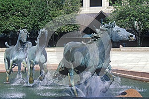 Mustangs of Los Colinas, Worlds largest Equestrian sculpture, Los Colinas, TX