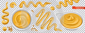 Mustard 3d vector realistic set