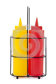 Mustard and catsup bottle